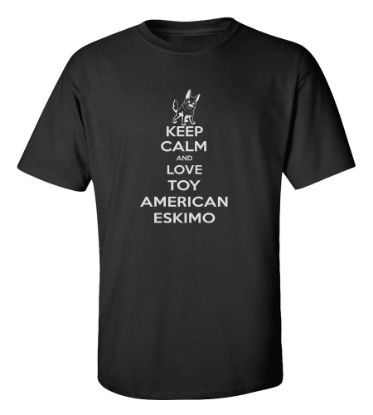 Picture of Keep Calm and Love a Toy American Eskimo T-shirt