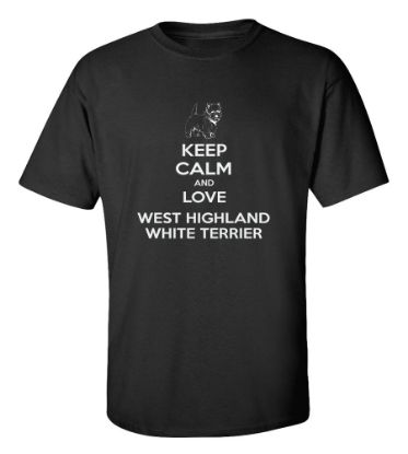 Picture of Keep Calm and Love a West Highland White Terrier T-shirt