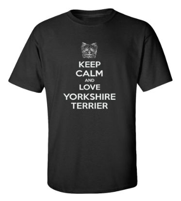 Picture of Keep Calm and Love a Yorkshire Terrier T-shirt