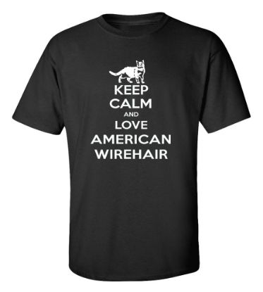 Picture of Keep Calm and Love American Wirehair T-shirt