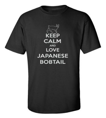 Picture of Keep Calm and Love Japanese Bobtail T-shirt