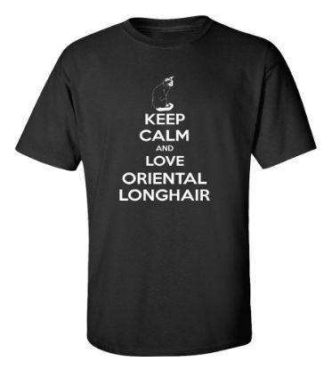 Picture of Keep Calm and Love Oriental Longhair T-shirt