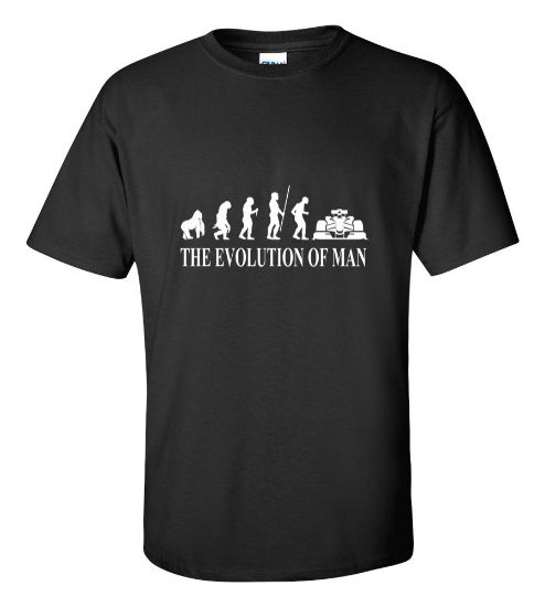 Picture of The Evolution Of Man F1 Formula 1 T-shirt