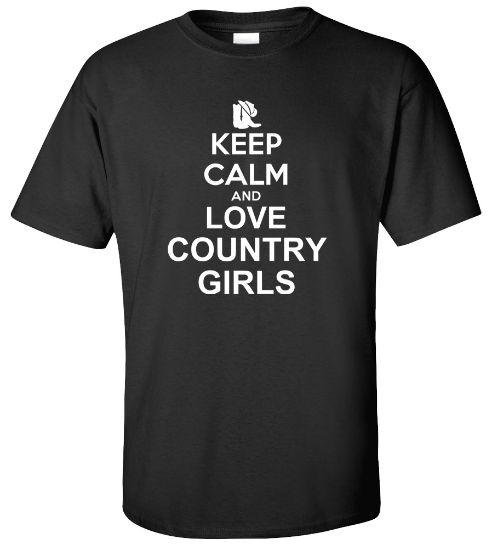 Picture of Keep Calm and Love Country Girls T-shirt