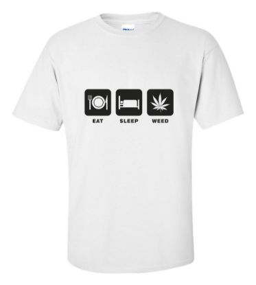 Picture of Eat Sleep Weed T-shirt