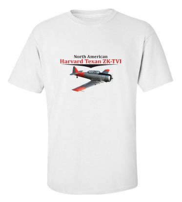 Picture of Airplane North American Harvard Texan ZK-TVI T-Shirt