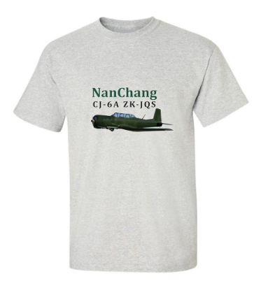 Picture of Nanchang Airplane CJ-6AZ ZK-JQS T-Shirt