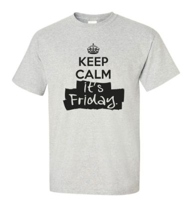 Picture of Keep Calm It's Friday T-shirt