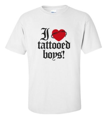 Picture of I Love Tattooed Boys! T-shirt