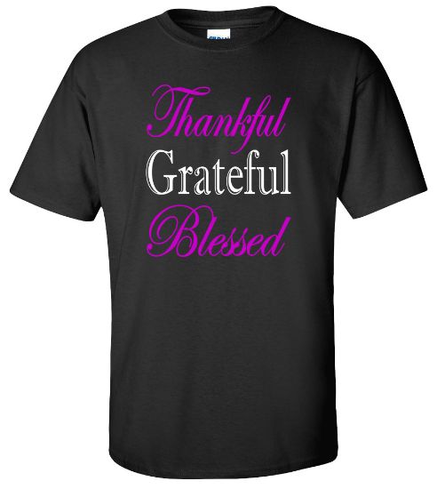 Picture of Thankful Grateful Blessed T-shirt