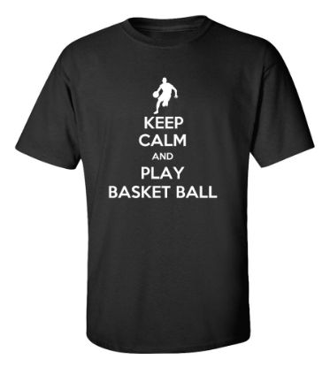 Picture of Keep Calm and Play Basketball T-shirt