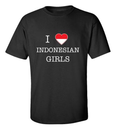 Picture of I Love Indonesian Girls-T-Shirt