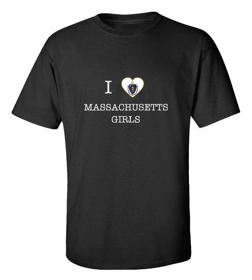 Picture of I Love Massachusetts Girls T-Shirt