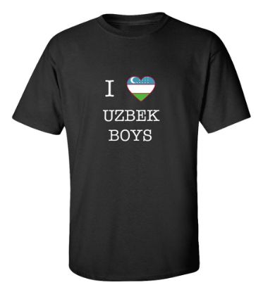 Picture of I Love Uzbek Boys T-Shirt