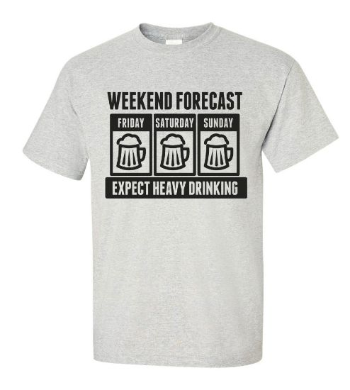 Picture of Expect Heavy Beer Drinking T-shirt