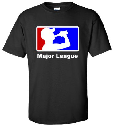 Picture of Major League Beer Drinking Funny College T-shirt