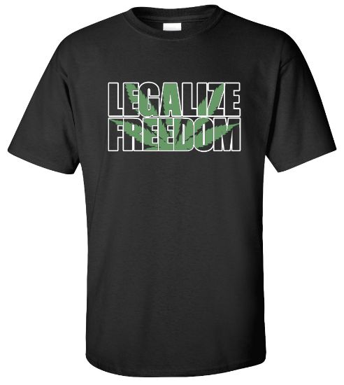 Picture of Legalize Freedom Marijuana T-shirt