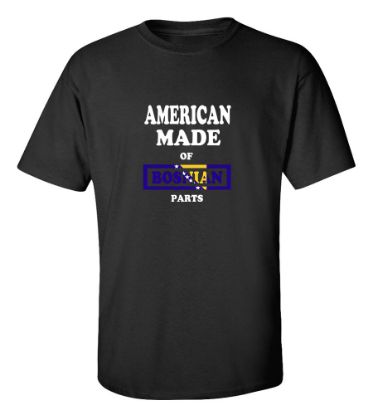 Picture of American Made of Bosnia and Herzegovina Parts-T-Shirt