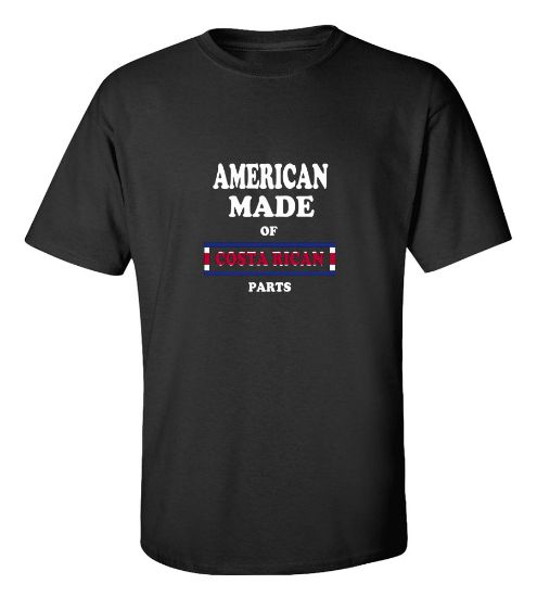 Picture of American Made of Cost Rica Parts-T-Shirt