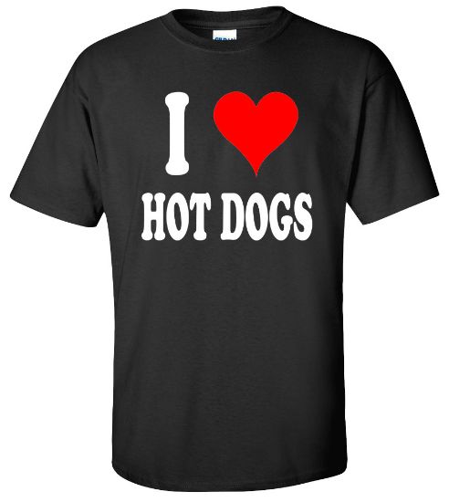 Picture of I Love Hot Dogs T-shirt