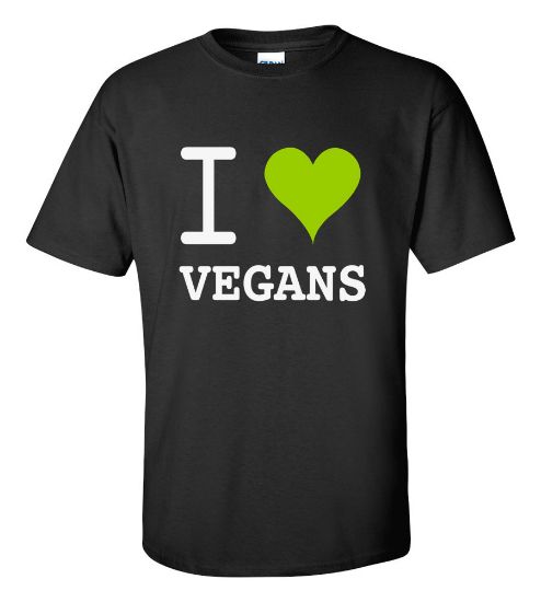 Picture of I Love Vegans T-Shirt