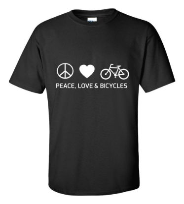 Picture of Peace, Love & Bicycles T-Shirt