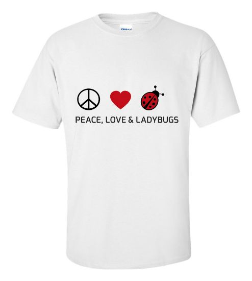 Picture of Peace, Love & Ladybugs T-Shirt