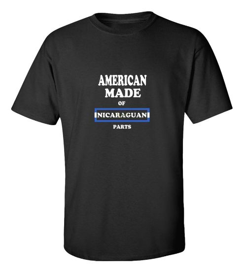 Picture of American Made Of Nicaraguan Parts T-Shirt