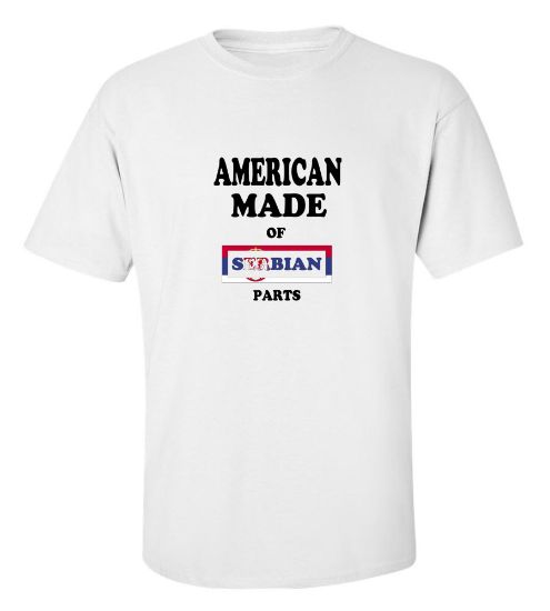 Picture of American Made of Serbian Parts-T-Shirt