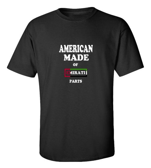 Picture of American Made Of United Arab Emirates Parts T-Shirt