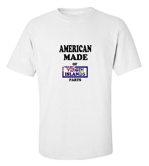 Picture of American Made Of Virgin Islands UK Parts T-shirt