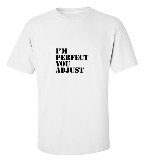 Picture of I’m Perfect You Adjust T-shirt