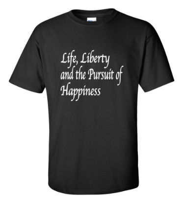 Picture of Life Liberty and the Pursuit of Happiness T-shirt