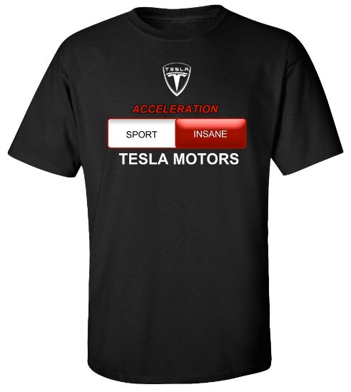 Picture of Acceleration Sport Insane Tesla Motor T-shirt