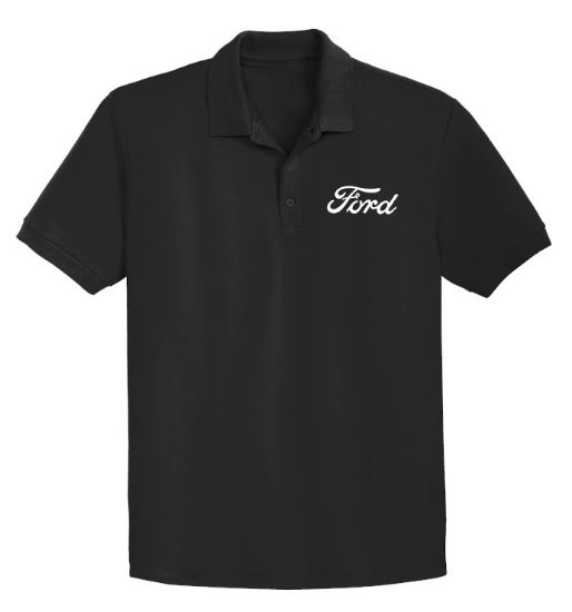 Picture of Ford Motor 150 250 350 Black Polo T-Shirt