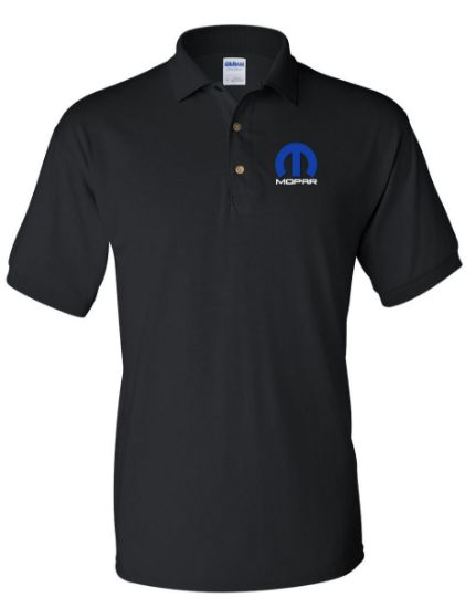 Picture of MOPAR Black POLO T-Shirt Embroidery