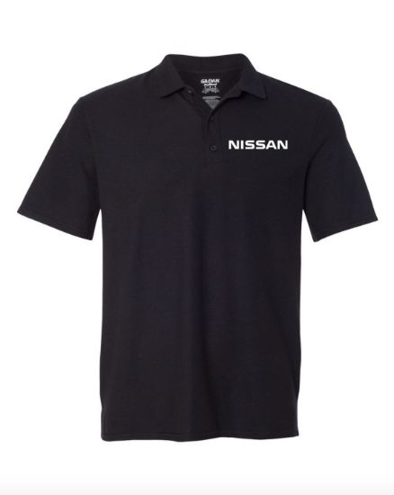 Picture of Nissan Motor Black POLO T-Shirt Embroidery