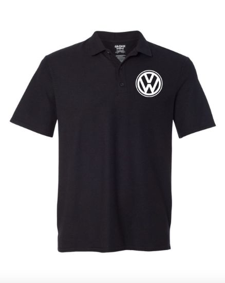 Picture of Volkswagen Black POLO Embroidered T-Shirt