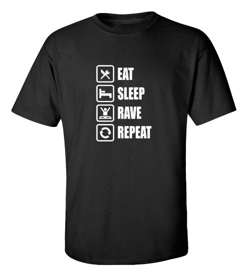 Picture of Eat Sleep Rave Repeat T-shirt