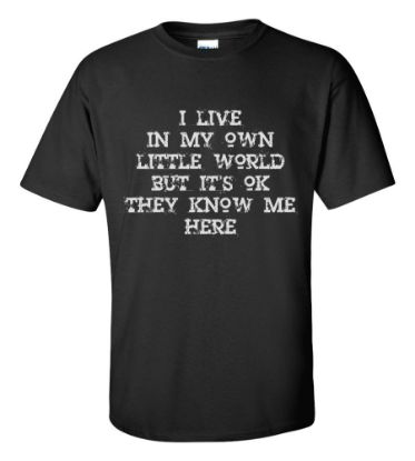 Picture of I Live In My Own Little World T-shirt