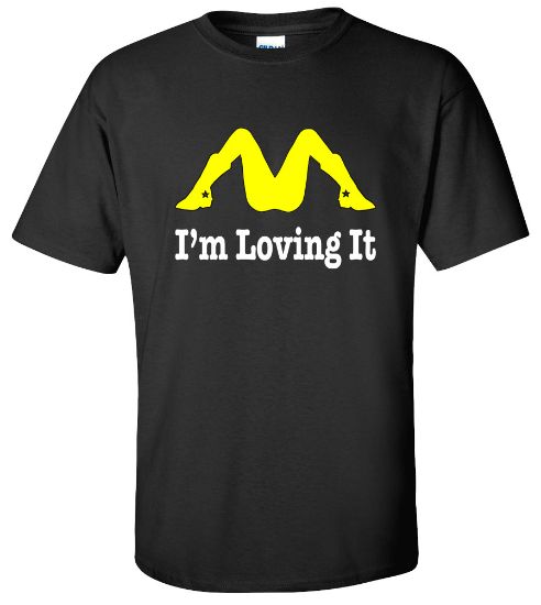 Picture of I'm Loving It Funny College T-shirt