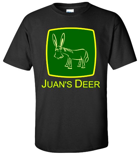 Picture of Juan's Deer Funny Humor T-shirt New Spanish MexicanTee