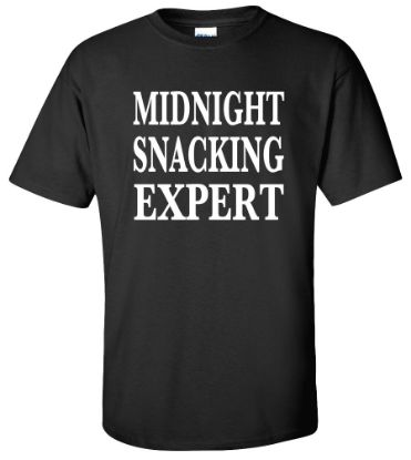 Picture of Midnight Snacking ExpertFunny T-Shirt