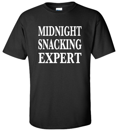 Picture of Midnight Snacking ExpertFunny T-Shirt
