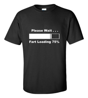 Picture of Please Wait... Fart Loading 75% T-shirt