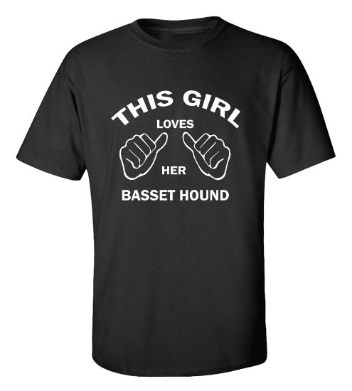 Picture of This Girl Loves Her Basset Hound T-shirt