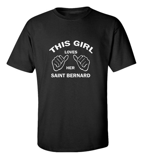 Picture of This Girl Loves Her Saint Bernard T-shirt