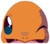 Picture of Charmander Peeking Window Vinyl Decal Anime Sticker Pokemon 6 Inches