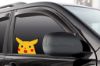 Picture of Surprised Pikachu Peeking Window Vinyl Decal Anime Sticker Pokemon 6 Inches