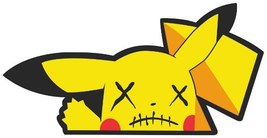 Picture of Pikachu XX Peeking Window Vinyl Decal Anime Sticker Pokemon 6 Inches